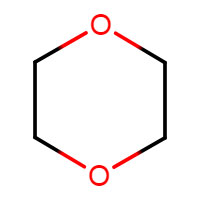 1, 4-Diozane molecule