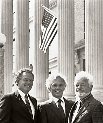 Founders Art Cooley, Charlie Wurster and Dennis Puleston started EDF in 1967 to protect humans and wildlife from DDT. EDF founders Art Cooley, Charlie Wurster and Dennis Puleston