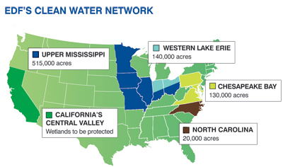 EDF's Clean Water Network Map EDF's Clean Water Network Map