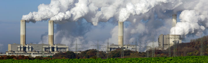 Coal-burning power plant.