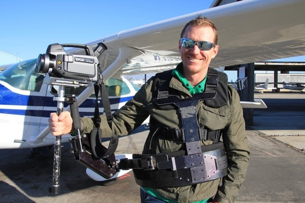 Pilot with infrared camera