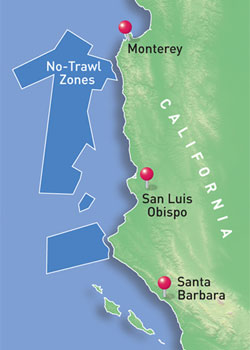 Nearly 6,000 square miles of prime habitat is protected from trawling. no-trawl map