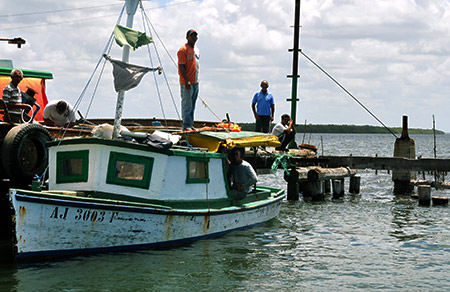 Cuban fishing boat Cuban fishing boat