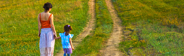 Healthier Path Mother and Child Walking