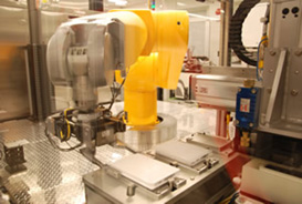 Automatic robots can quickly assess thousands of chemicals in multiple assays.