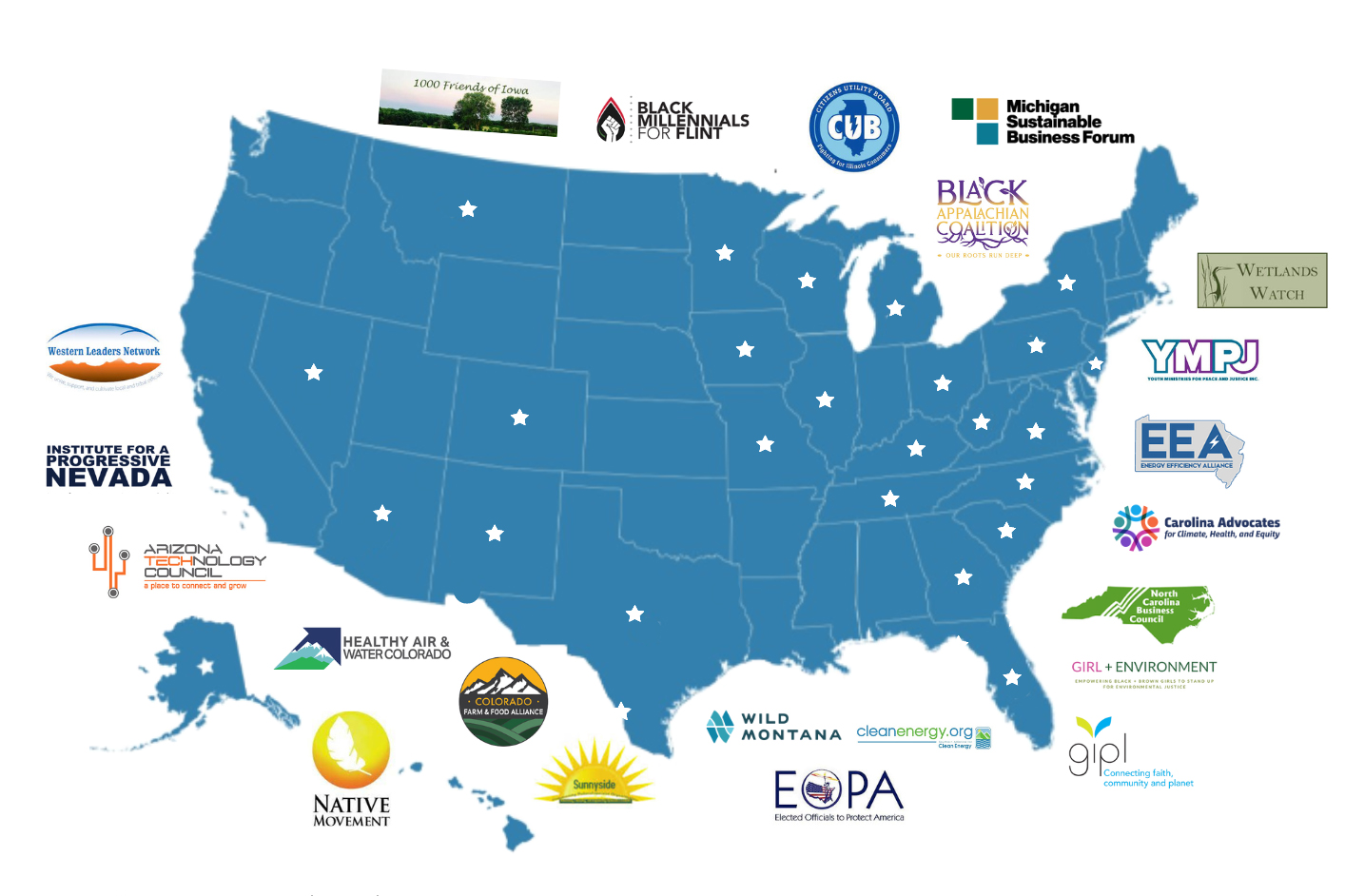 Map of 2023 grantees Map of 2023 grantees
