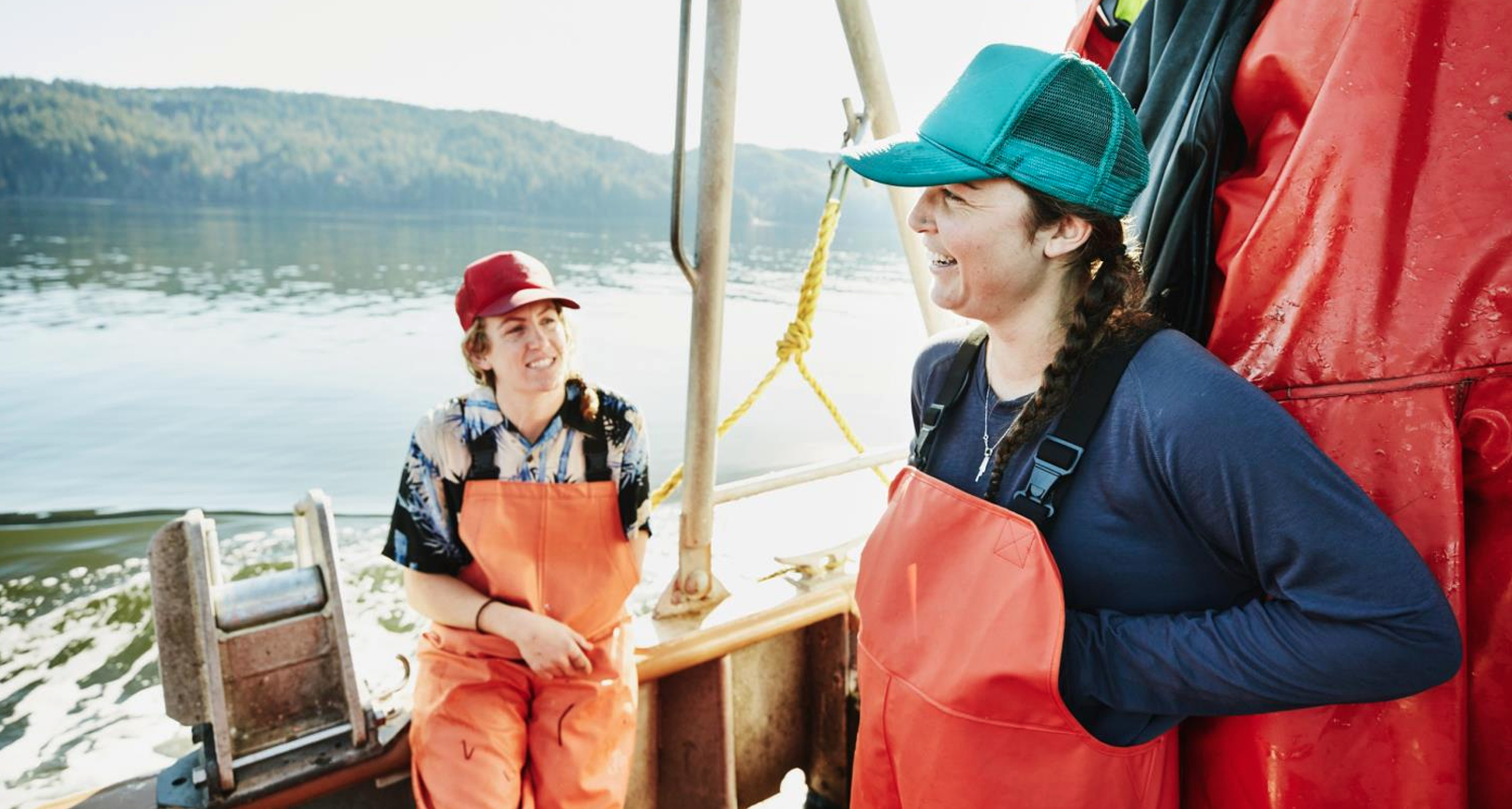 Women fishing