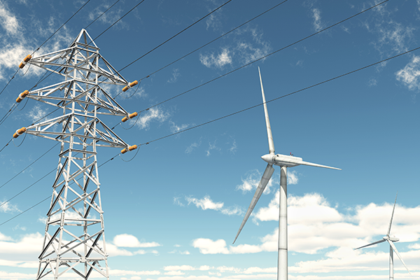 Electric lines and wind turbines Electric lines and wind turbines