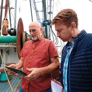 Brad Pettinger and EDF's Shems Jud
