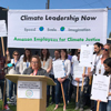 Amazon employees protest for climate leadership