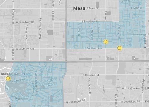 Mesa map