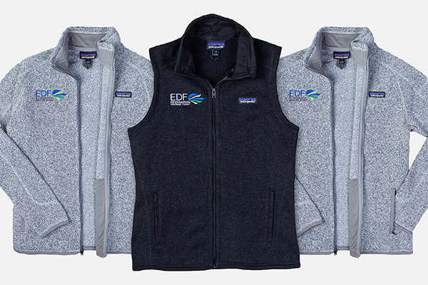 EDF zip-up sweaters and vest
