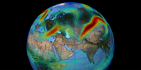 Earth jet stream