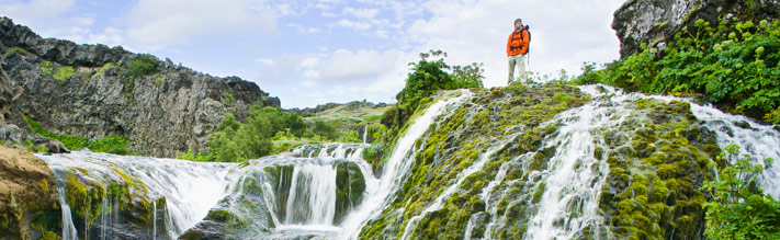 Iceland waterfall