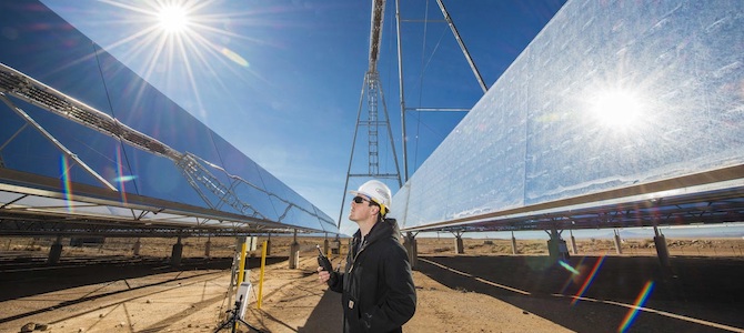 Energy worker in the field