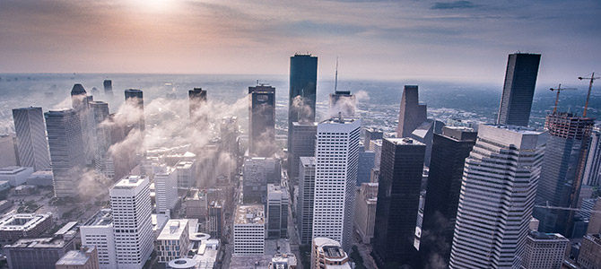 Skyline view of Houston