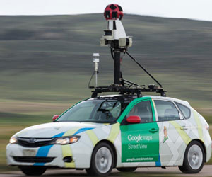 Streetview car with methane sensor
