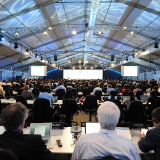 Delegates at UN Climate Change Conference in Lima, December 2014