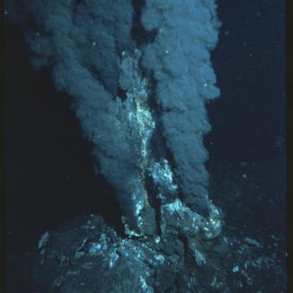 Hydrothermal vents on the ocean floor