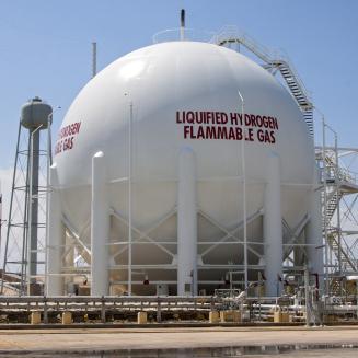A large hydrogen tank