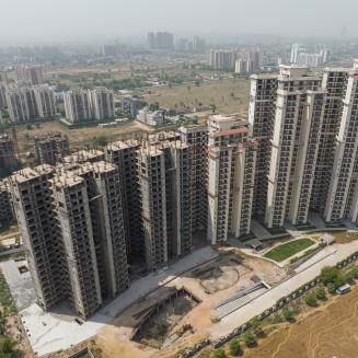 A series of high rises being built in India