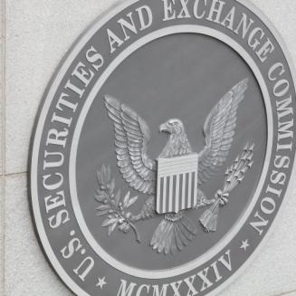 U.S. Securities and Exchange Commission building sign