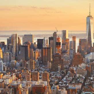 The skyline of New York City