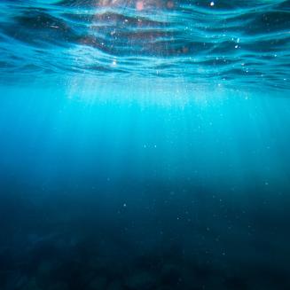 Ocean water from below