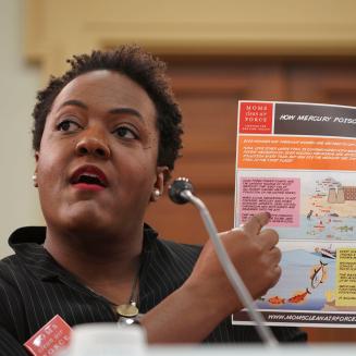 Heather McTeer Toney testifying during a hearing of the House Energy and Commerce Committee in 2019 on the EPA and mercury emissions limits