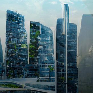 futuristic skyscrapers
