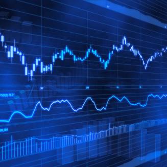Illustration of a stock market graph