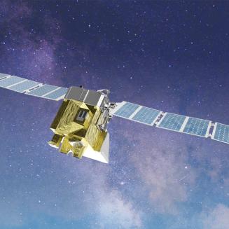 Image of a satellite in space.