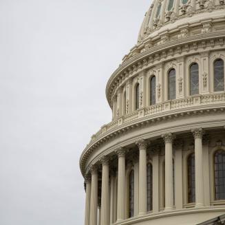 Top of the U.S. Capitol Building.