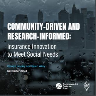 Cover image for report on insurance innovation to meet social needs.