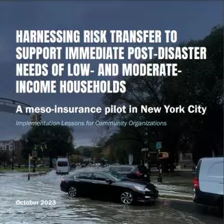 Cover image for report on post-disaster needs of low- and moderate-income households