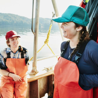 Women fishing