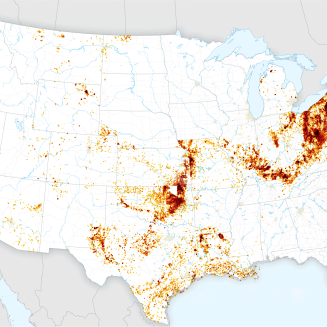 Orphan wells map
