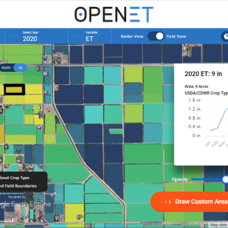 OpenET screenshot