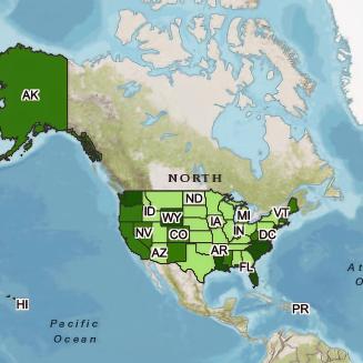 Map of the United States