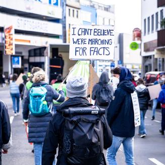 Anti misinformation climate protesting