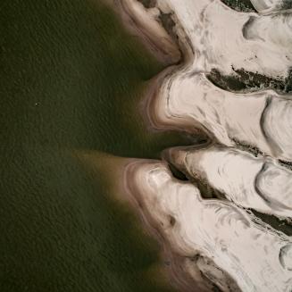 Aerial view of Louisiana coast