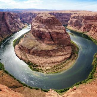 Horseshoe bend on the Colorado River