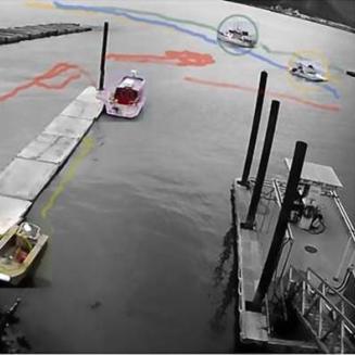Smart boats in harbor