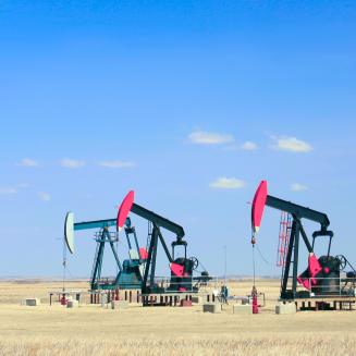 oil pumps in a Canadian field