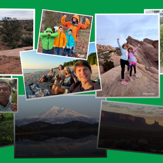 Photos people sent us showing what matters to them, such as family, community and the environment