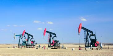 oil pumps in a Canadian field