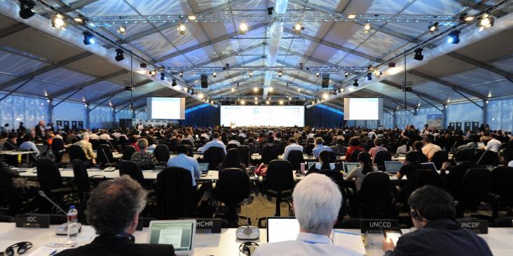 Delegates at UN Climate Change Conference in Lima, December 2014