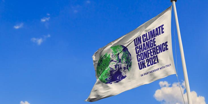 United Nations climate summit 2021 flag