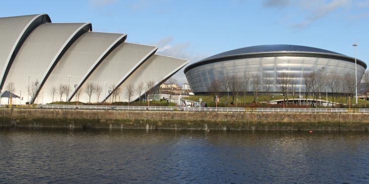 The site of the COP26 United Nations Climate talks in Glasgow, Scotland