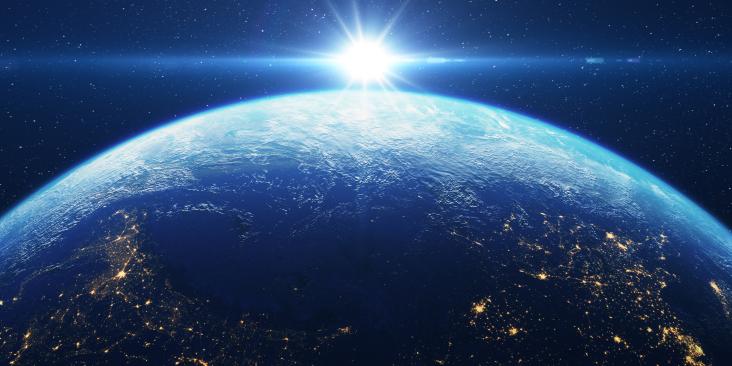 A view of Earth from space